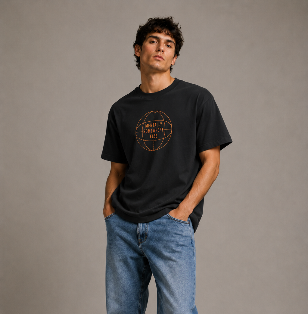 Mentally Somewhere Else Oversized Tee