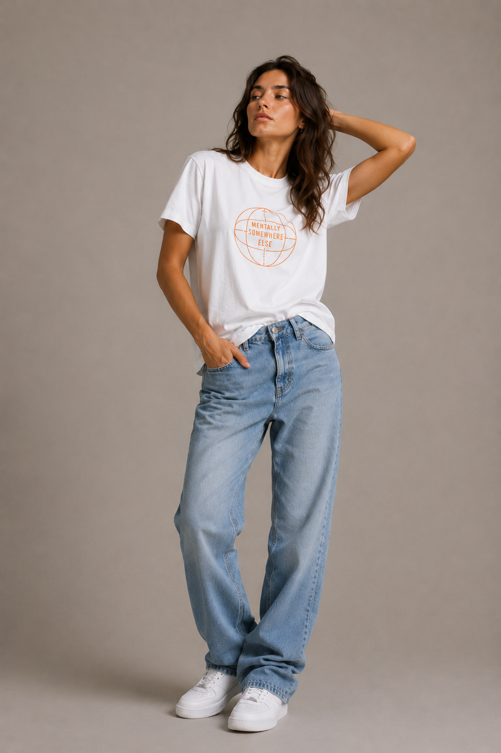 Mentally Somewhere Else Oversized Tee